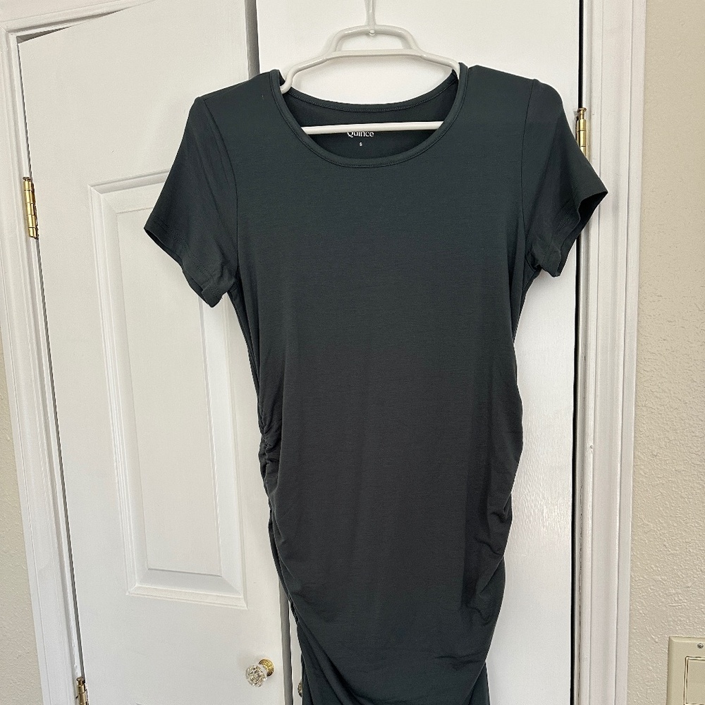 Quince Tencel Jersey Maternity Dress, size Small